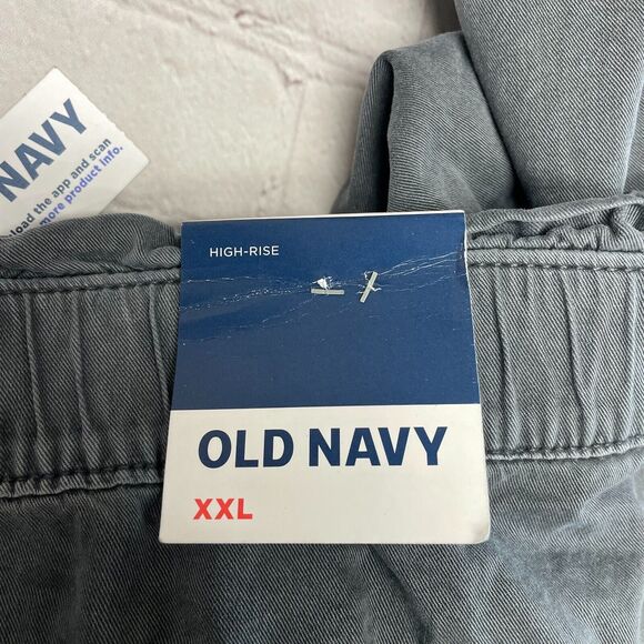 NWT Old Navy Women High Rise Utility Pants Size XXL 2XL Gray B328 -4 - Picture 9 of 16